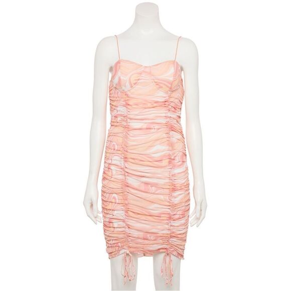 Almost Famous Ruched Tie Hem Dress - Picture 7 of 7